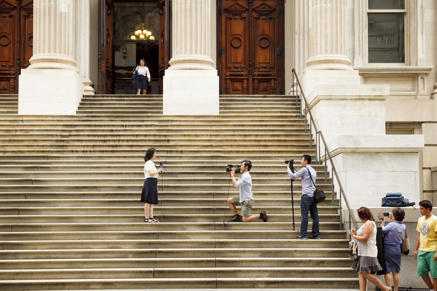 court steps