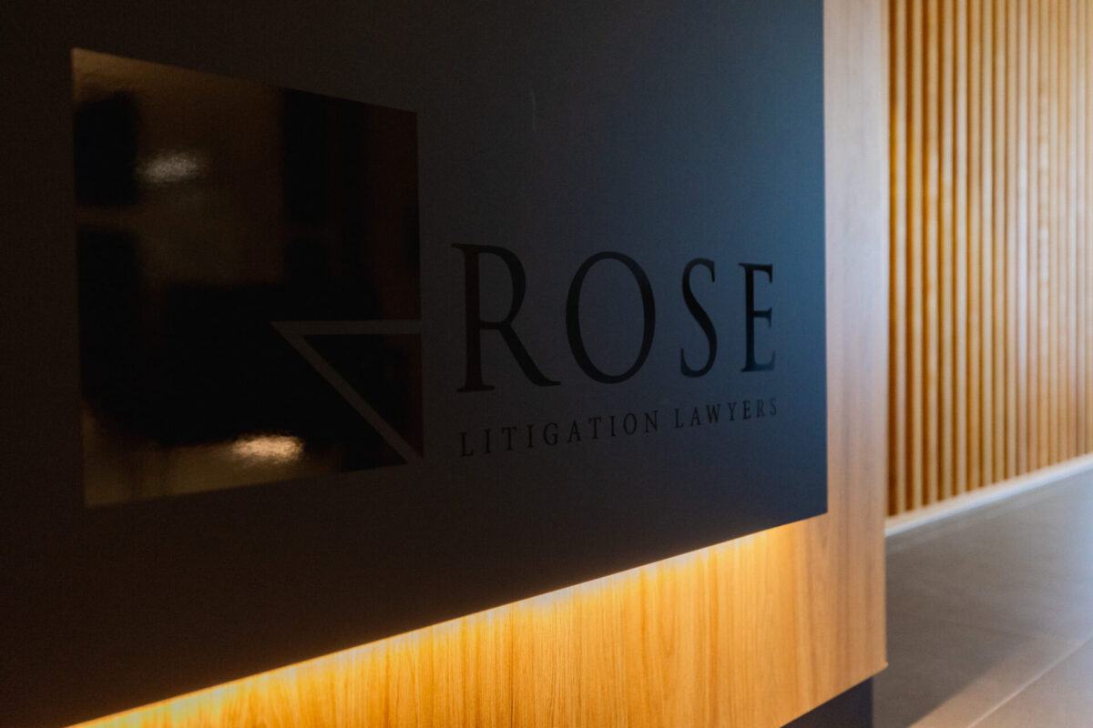Rose Litigation Lawyers sign