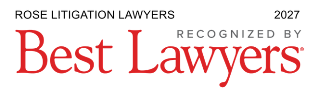 Rose Litigation Lawyers recognised in Best Lawyers 2027